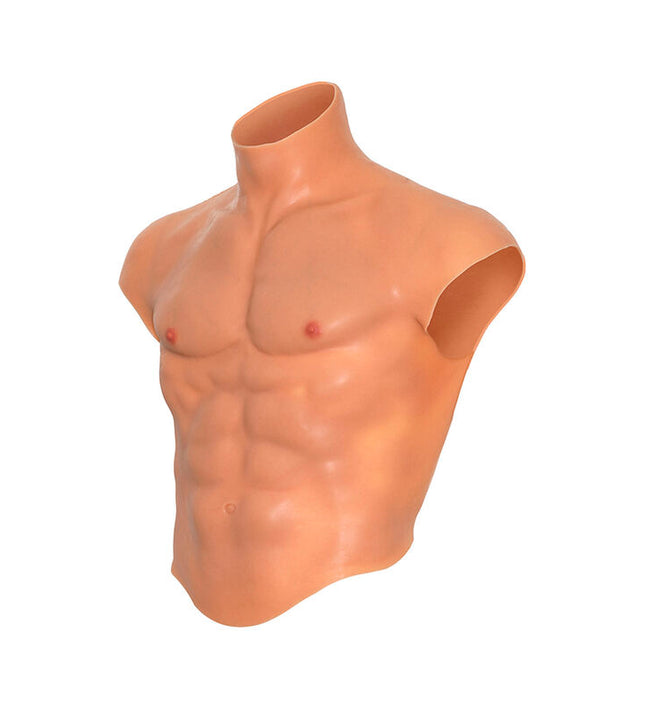 HIDDEN DESIRE - ALTER EGO SILICONE MALE TORSO SHIRT WITH ABS FLESH