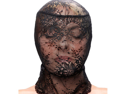 NS NOVELTIES - FETISH & FASHION LACE HOOD BLACK