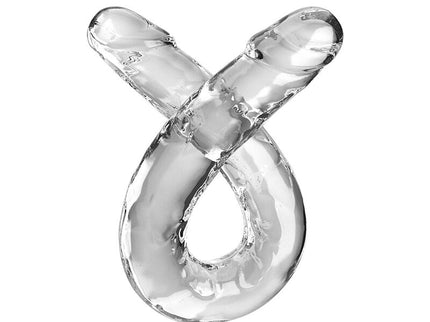 KING COCK - DOUBLE TROUBLE DOUBLE DILDO 46 CM CLEAR