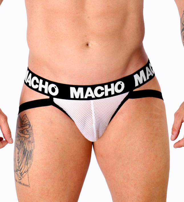 MACHO - MX26X1 JOCK GRID WHITE XL