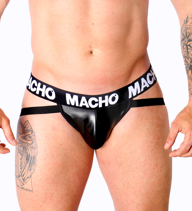 MACHO - MX25NC JOCK BLACK LEATHER M