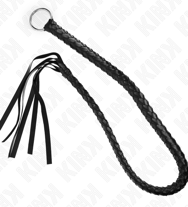 KINK - SNAKE WHIP WITH BLACK HAND RING 65 CM