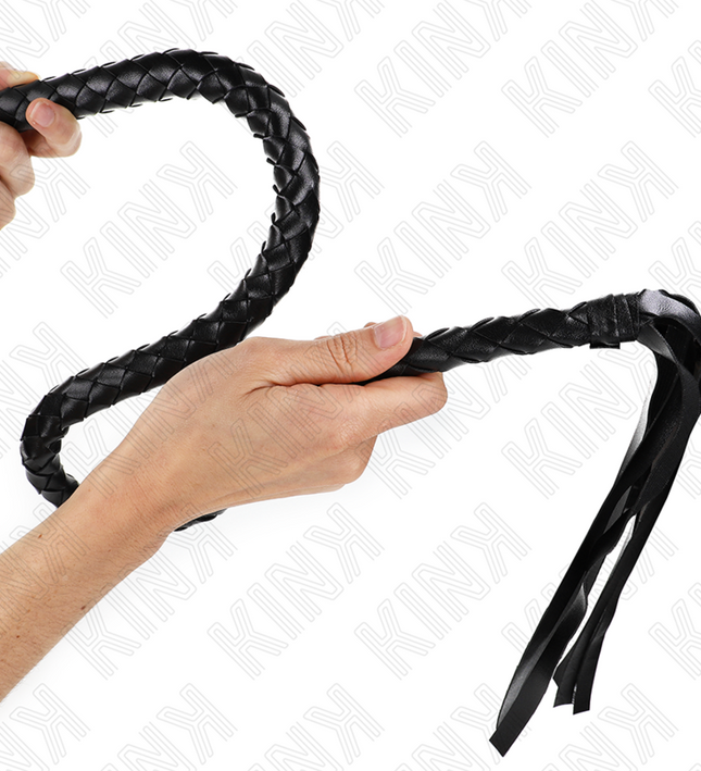 KINK - SNAKE WHIP WITH BLACK HAND RING 65 CM
