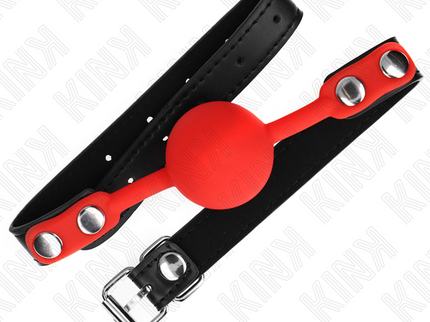 KINK - RED SILICONE BALL 4 CM GAG 60 x 2 CM
