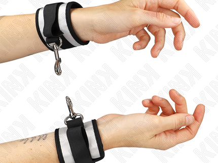 KINK - NEOPRENE WRIST CUFFS GREY 23 X 5 CM