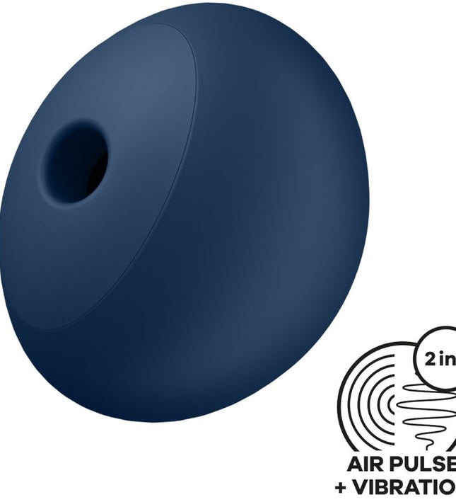 SATISFYER - AIR POWER 4 STIMULATOR & VIBRATOR 12 VIBRATIONS BLUE