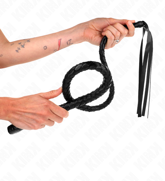 KINK - LONG WHIP WITH BEADS 110 CM