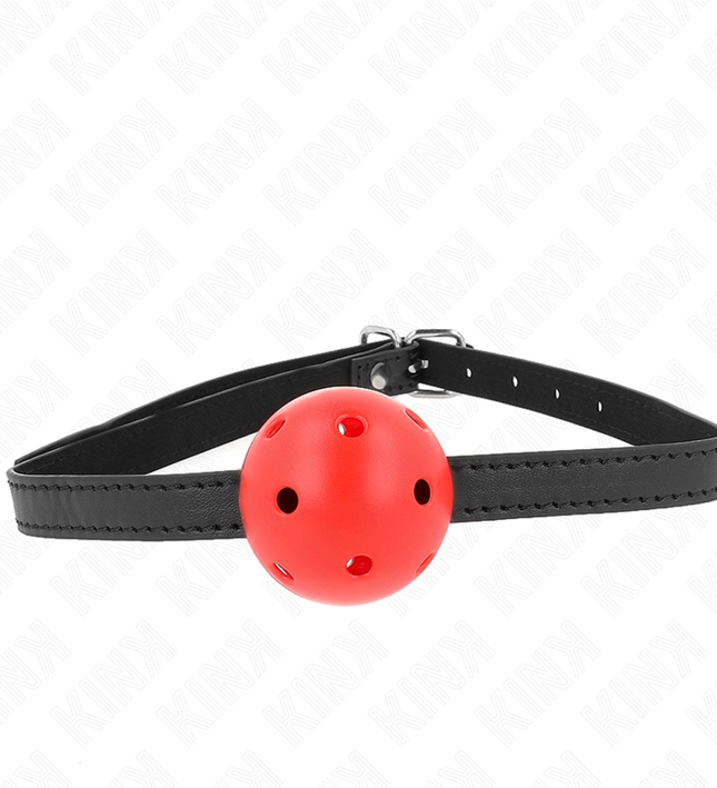 KINK - SIMPLICITY RED BREATHABLE 4.5 CM BALL GAG 62 x 1.5 CM