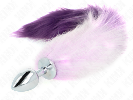 KINK - ANAL PLUG SIZE S 7 X 3 CM WITH SYNTHETIC TAIL 40 CM PURPLE