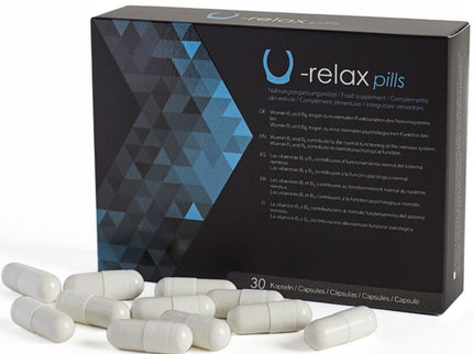 500 COSMETICS - U-RELAX CAPSULES RELAXATION AND ANXIETY REDUCTION - 30 CAPSULES.