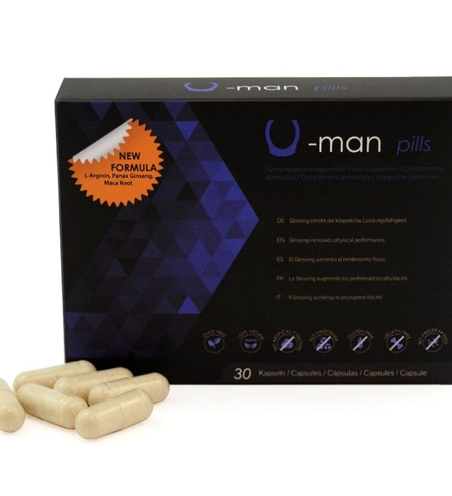 500 COSMETICS - U-MAN ENHANCES PENIS SIZE AND SEXUAL POWER - 30 CAPSULES