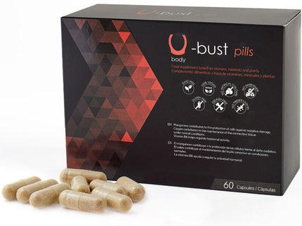 500 COSMETICS - U-BUST BREAST ENLARGEMENT CAPSULES - 60 CAPSULES