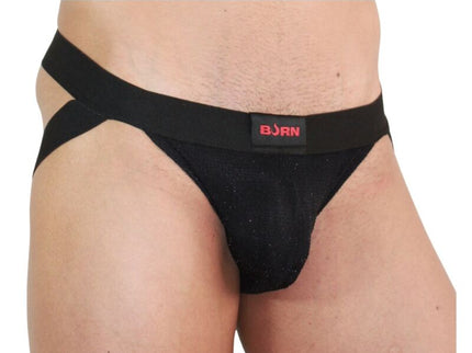 BURN - 003 JOCK SHINY BLACK S