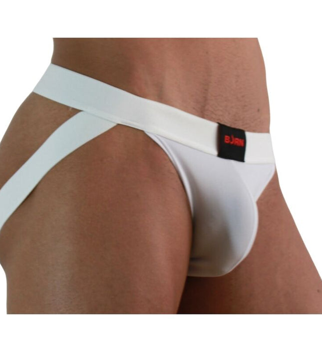 BURN - 007 JOCK LYCRA WHITE S