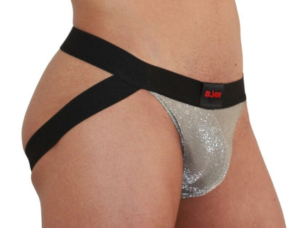 BURN - 001 JOCK SHINY BEIGE / BLACK XL