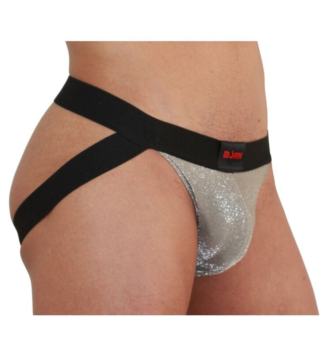 BURN - 001 JOCK SHINY BEIGE / BLACK XL