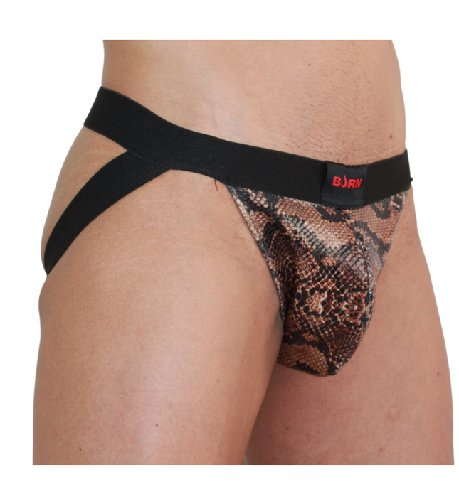 BURN - 002 JOCK SNAKE BLACK XL