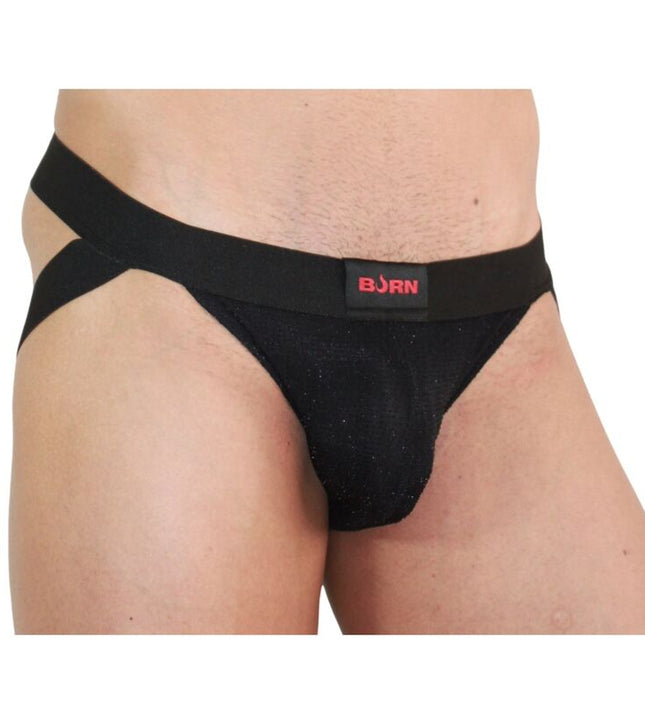 BURN - 003 JOCK SHINY BLACK M