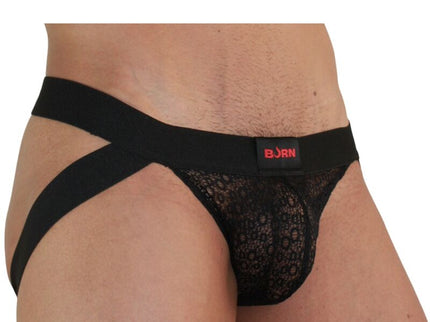 BURN - 005 JOCK LINGERIE BLACK XL