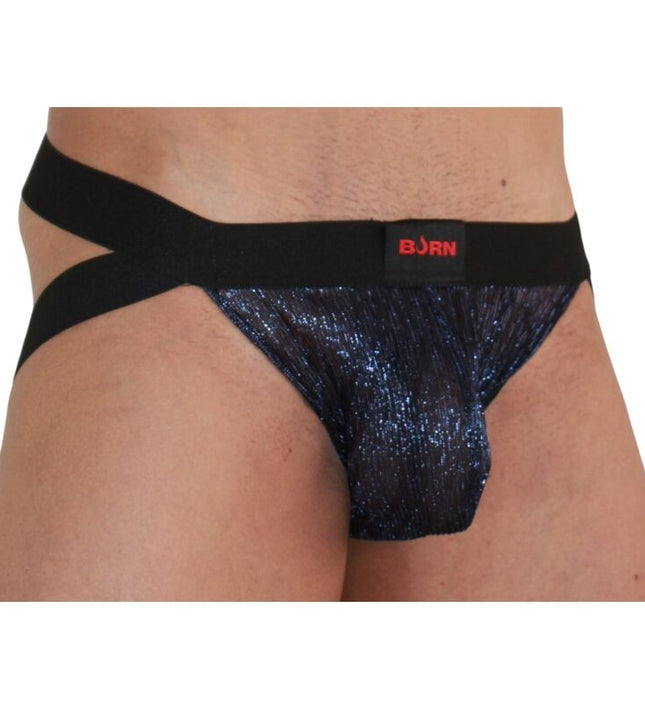 BURN - 006 JOCK SHINY BLUE / BLACK M
