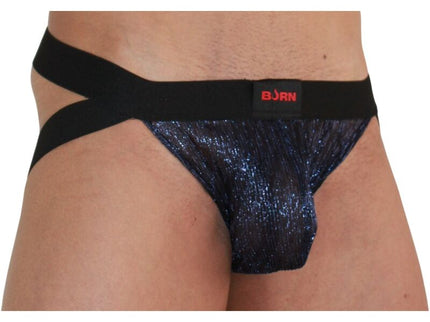 BURN - 006 JOCK SHINY BLUE / BLACK XL