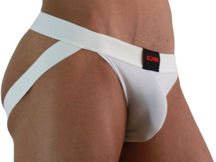 BURN - 007 JOCK LYCRA WHITE L