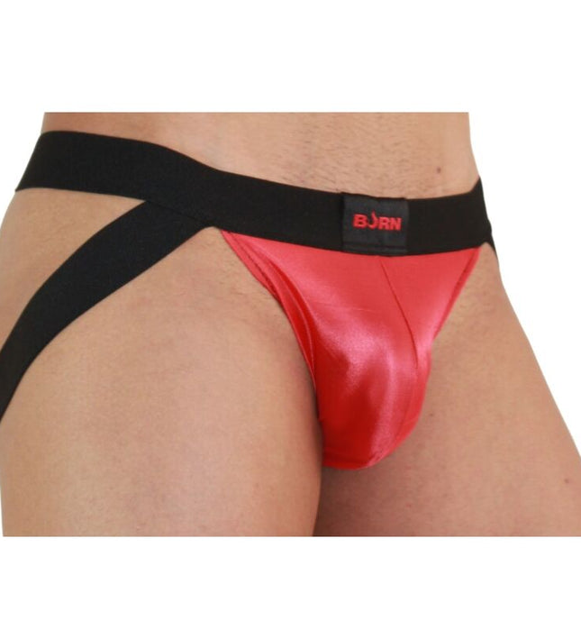 BURN - 010 JOCK RED / BLACK L
