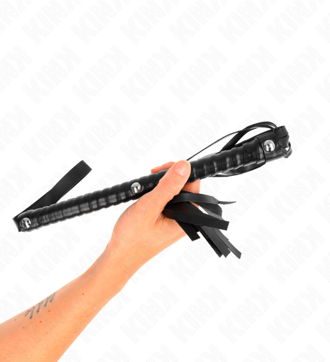 KINK - WHIP WITH BLACK TEXTURED HANDLE 48.5 CM