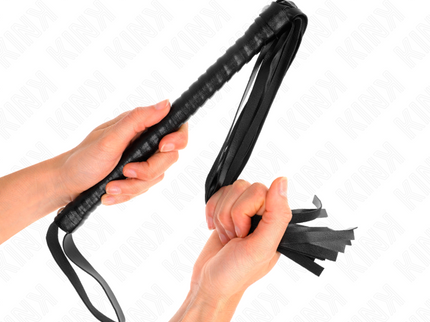 KINK - WHIP WITH BLACK TEXTURED HANDLE 48.5 CM