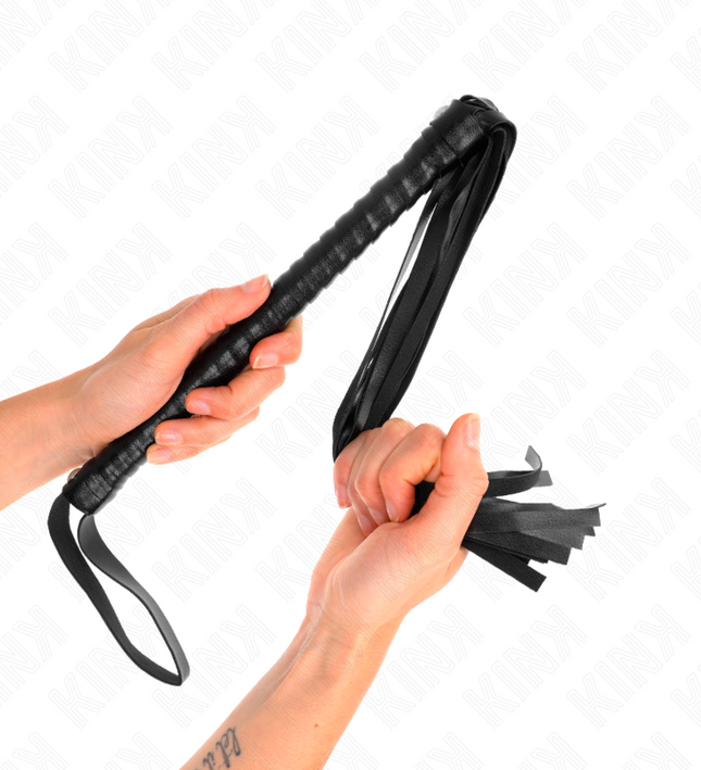 KINK - WHIP WITH BLACK TEXTURED HANDLE 48.5 CM