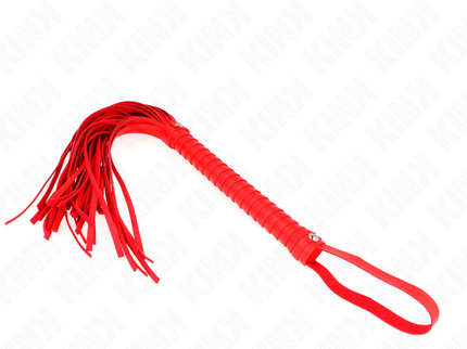 KINK - WHIP WITH RED TEXTURED HANDLE 48.5 CM