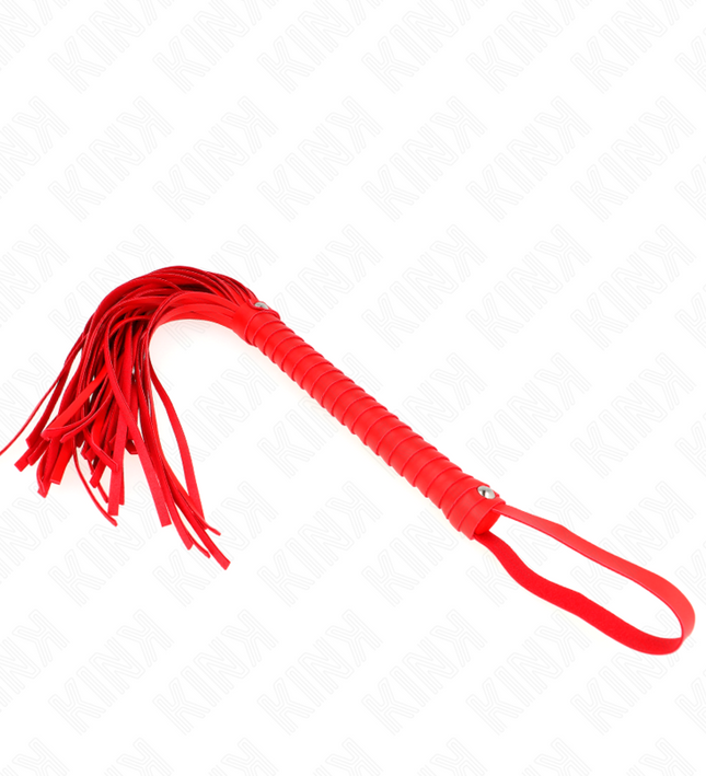KINK - WHIP WITH RED TEXTURED HANDLE 48.5 CM