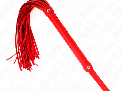 KINK - WHIP WITH RED TEXTURED HANDLE 48.5 CM
