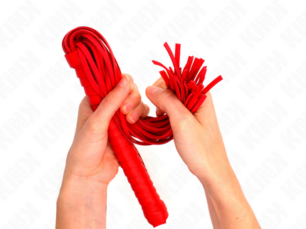 KINK - WHIP WITH RED TEXTURED HANDLE 48.5 CM