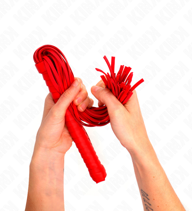KINK - WHIP WITH RED TEXTURED HANDLE 48.5 CM
