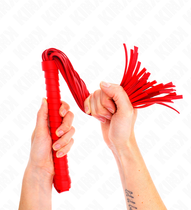 KINK - WHIP WITH RED TEXTURED HANDLE 48.5 CM