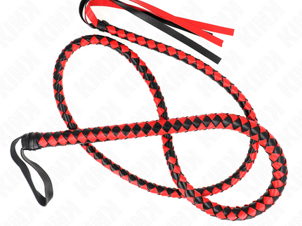 KINK - RED LONG SNAKE WHIP 210 CM