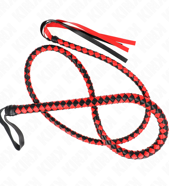KINK - RED LONG SNAKE WHIP 210 CM