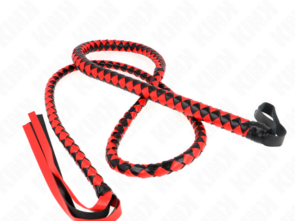 KINK - RED LONG SNAKE WHIP 210 CM