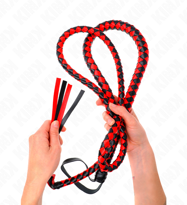 KINK - RED LONG SNAKE WHIP 210 CM