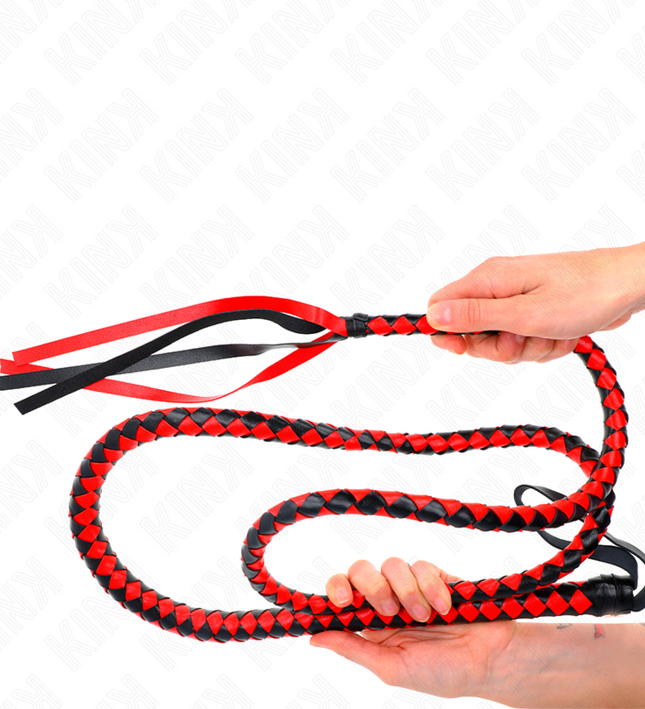 KINK - RED LONG SNAKE WHIP 210 CM