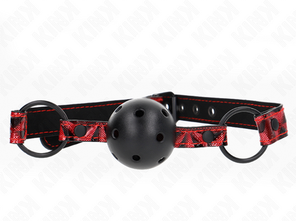 KINK - DIAMOND PATTERN BALL 4.5 CM GAG MODEL 2 64.5 CM ADJUSTABLE 42-60 CM