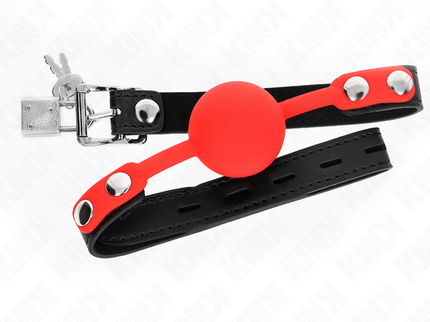 KINK - SILICONE BALL 4 CM GAG WITH LOCK 60 x 2 CM