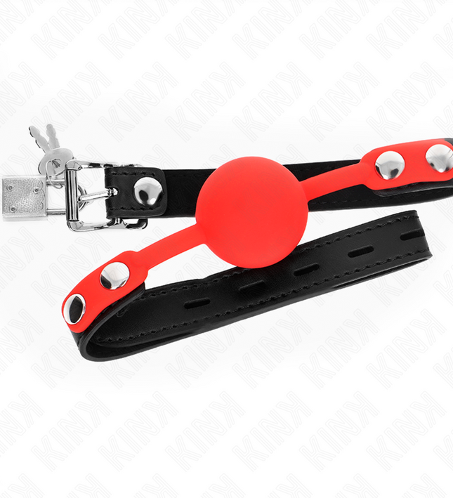 KINK - SILICONE BALL 4 CM GAG WITH LOCK 60 x 2 CM
