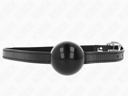 KINK - BLACK SINGLE SOLID BALL 4 CM GAG 65 x 1.5 CM