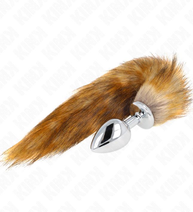 KINK - ANAL PLUG SIZE L 10 X 4 CM WITH SYNTHETIC TAIL 40 CM BROWN