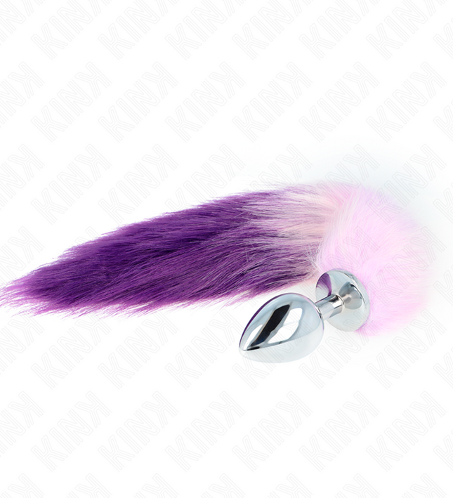 KINK - ANAL PLUG SIZE L 10 X 4 CM WITH SYNTHETIC TAIL 40 CM PURPLE