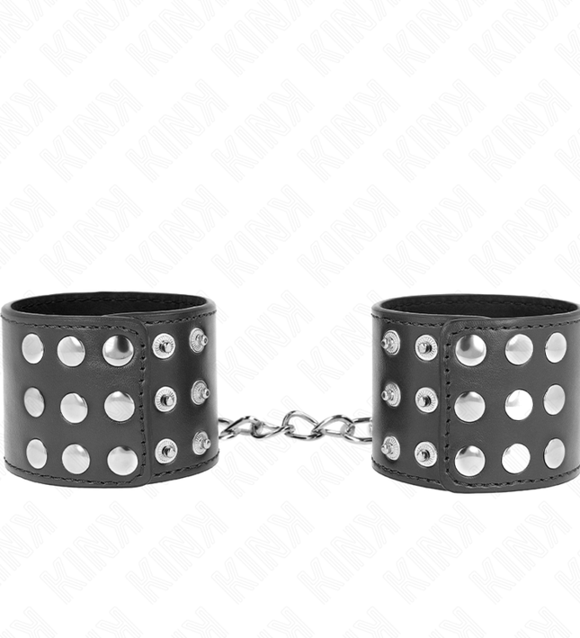 KINK - WRIST RESTRAINTS WITH SNAP FASTEN BLACK ADJUSTABLE 19-24 CM X 5.5 CM