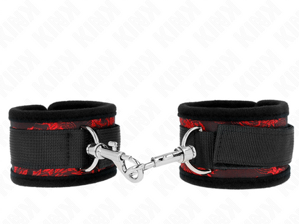 KINK - SCANDAL WRIST RESTRAINTS RED-BLACK