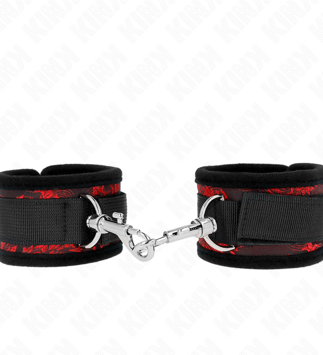 KINK - SCANDAL WRIST RESTRAINTS RED-BLACK
